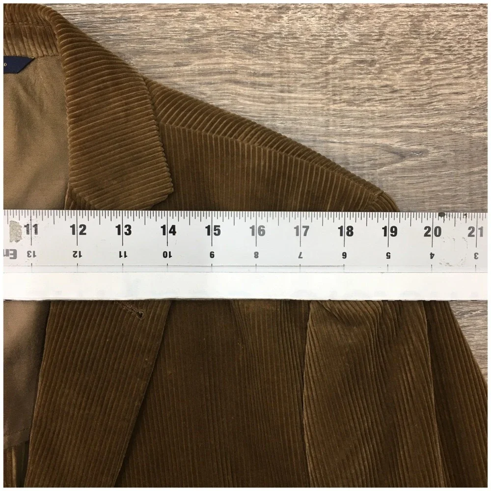 BROOKS BROTHERS Mens Corduroy Blazer Sport Coat Casual Jacket 44L Suit (SPOTS)